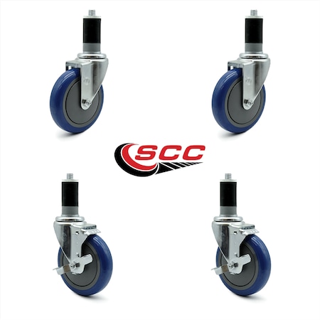 Service Caster Regency Work Table Caster Replacement Set REG-EX20S514-PPUB-BLUE-112-2-TLB-2